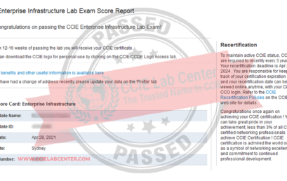 CCIE Real Lab Exam